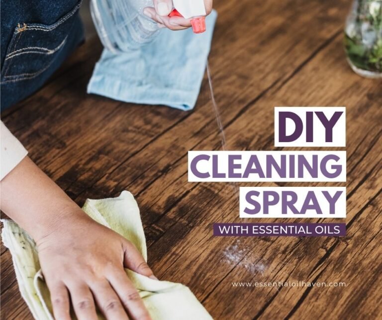 Receta casera de spray limpiador multiusos {con aceites esenciales}