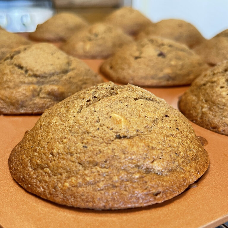 El muffin de calabaza y especias definitivo con residuos de masa madre