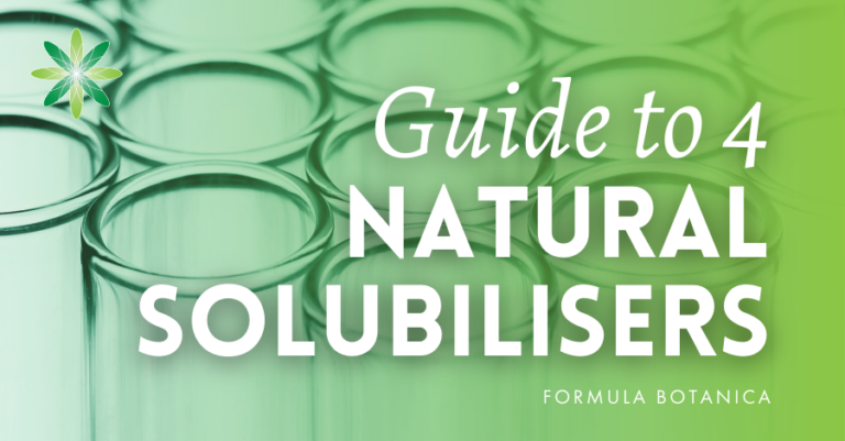 Una guía de 4 solubilizantes naturales para formulaciones cosméticas