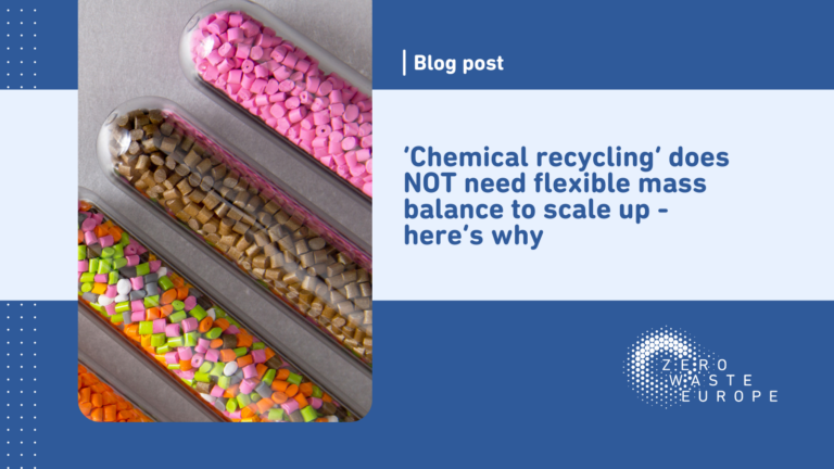 El «reciclaje químico» no requiere un balance de masa flexible para escalar, he aquí por qué.