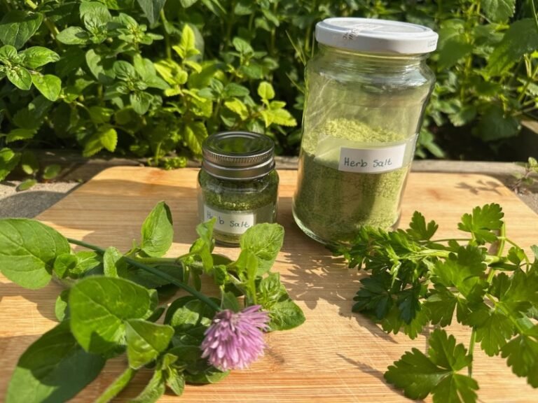 Cómo hacer tu propia sal de hierbas con hierbas caseras y de búsqueda